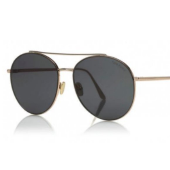 TOM FORD Women\'s CLEO 59mm Sunglasses Ft0757 in Rose Gold/ Smoke MSRP$465 main image 4